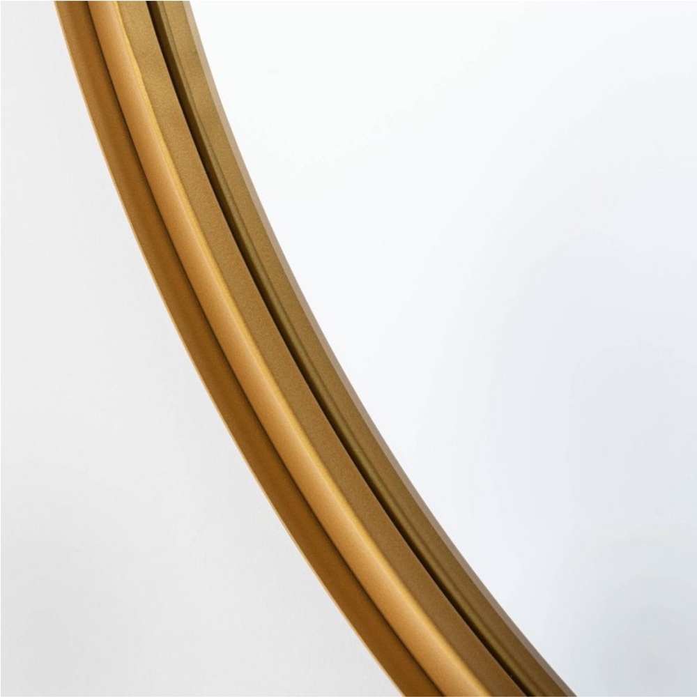 STUDIO MCGEE NWT round decorative wall mirror -brass -34” - Picture 3 of 7